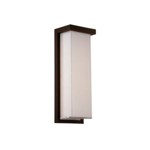 Modern Forms Ledge 1 Light Outdoor Wall Light in Bronze