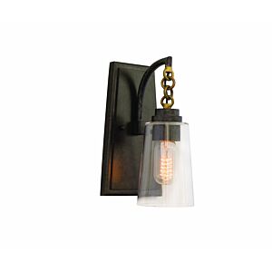 Dillon One Light Wall Sconce in Milled Iron by Kalco