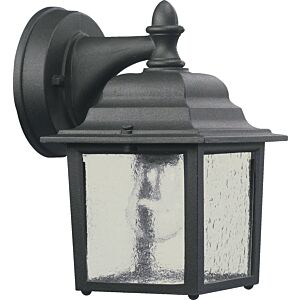 Aluminum Box Lanterns 1-Light Wall Mount in Black