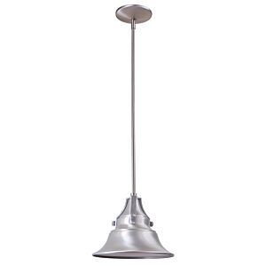 Craftmade Union 7" Outdoor Hanging Light in Satin Aluminum