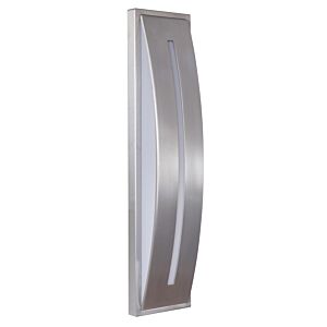 Craftmade Luna 17" Outdoor Wall Light in Satin Aluminum