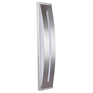 Craftmade Luna 21" Outdoor Wall Light in Satin Aluminum