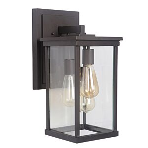 Riviera Three Light Outdoor Wall Lantern in Oiled Bronze (Outdoor) by Craftmade