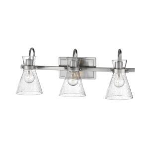 Layton 3-Light Bathroom Vanity Light in Brushed Nickel