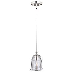 Toledo 1-Light Mini Pendant in Satin Nickel