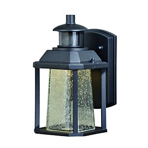 Freeport 1-Light LED Motion Sensor Dusk to Dawn Outdoor Wall Light in Textured Black