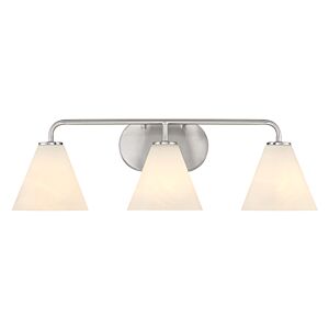 Blair Three Light Bathroom Vanity in Satin Nickel by Savoy House