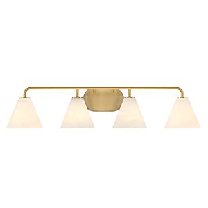 Blair Four Light Bathroom Vanity in Warm Brass by Savoy House