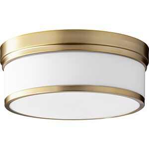 Celeste 3-Light Ceiling Mount in Aged Brass