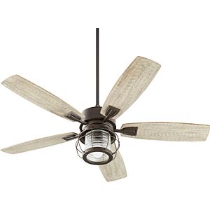 Galveston 1-Light 52" Hanging Ceiling Fan in Oiled Bronze