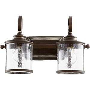 San Miguel 2-Light Bathroom Vanity Light in Vintage Copper