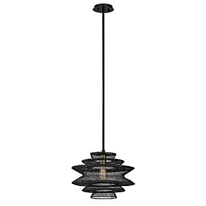 Kokoro One Light Pendant in Soft Black by Troy Lighting