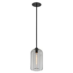 District One Light Pendant in Soft Black by Troy Lighting