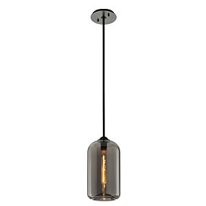 District One Light Pendant in Soft Black by Troy Lighting