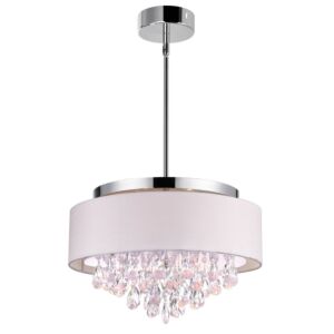 Dash Four Light Flush Mount in Chrome by CWI Lighting