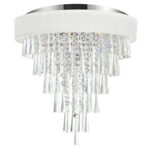 Franca Eight Light Flush Mount in Off White by CWI Lighting