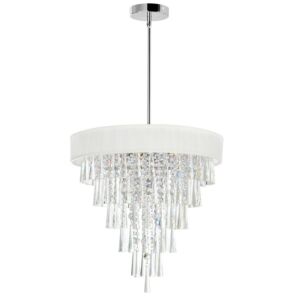 Franca Eight Light Chandelier in Off White by CWI Lighting