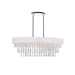 Franca Eight Light Chandelier in Off White by CWI Lighting