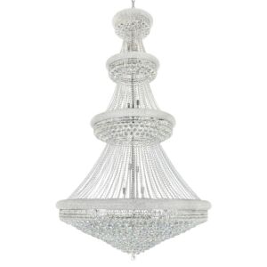 Empire 42 Light Chandelier in Chrome by CWI Lighting