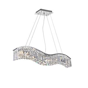 Glamorous 5-Light Chandelier in Chrome