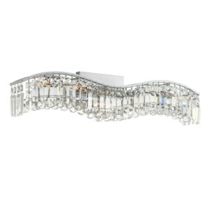 Glamorous 5-Light Bathroom Vanity Light in Chrome