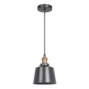 Pendant One Light Mini Pendant in Matte Black   Patina Aged Brass by Craftmade