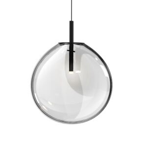 Cantina 1-Light LED Pendant in Satin Black