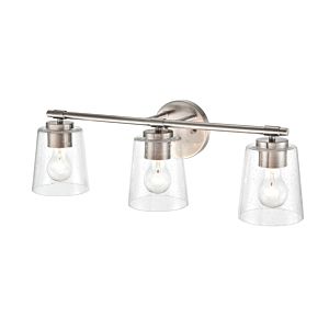 3-Light Bathroom Vanity Light in Brushed Nickel