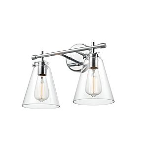 Aliza Two Light Vanity in Chrome by Millennium