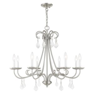 Daphne 8-Light Chandelier in Brushed Nickel