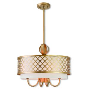 Arabesque 4-Light Pendant in Soft Gold