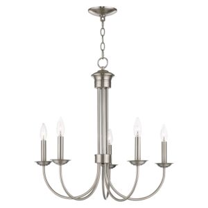 Estate 5-Light Chandelier in Brushed Nickel