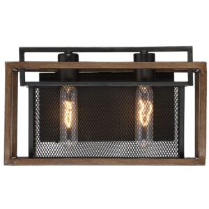 Rio Lobo  Bathroom Bathroom Vanity Light in Dark Oak Black by Varaluz