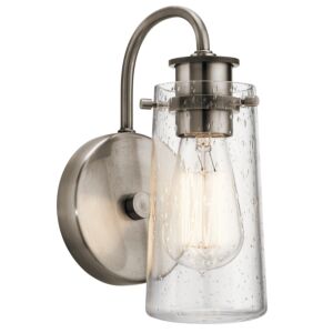 Braelyn 1-Light Wall Sconce in Classic Pewter