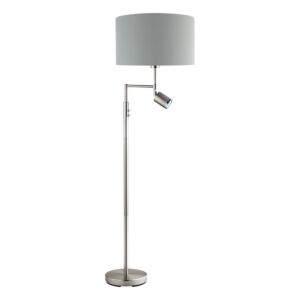 Santander Two Light Floor Lamp in Matte Nickel by Eglo USA