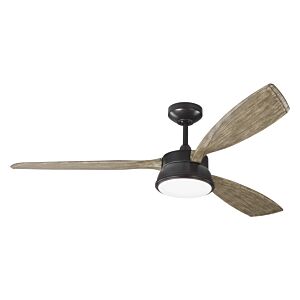 Destin 1-Light 57" Outdoor Ceiling Fan in Aged Pewter