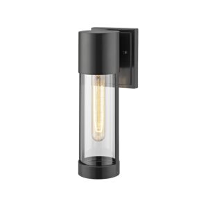 Hester One Light Outdoor Wall Sconce in Powder Coat Black by Millennium