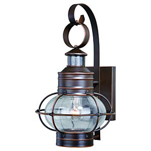 Chatham 1-Light Motion Sensor Outdoor Wall Light in Burnished Bronze