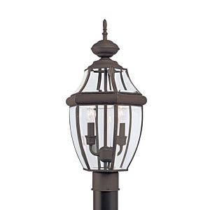 Generation Lighting Lancaster 2-Light 22 Outdoor Post Light in Antique Bronze