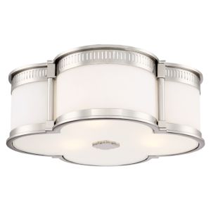  Quatrefoil LED Ceiling Light in Polished Nickel