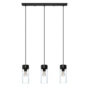 Montey Three Light Pendant in Matte Black by Eglo USA