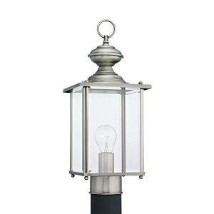 Generation Lighting Jamestowne 17 Outdoor Post Light in Antique Brushed Nickel