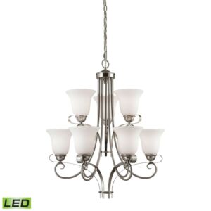 Brighton LED Chandelier in Brushed Nickel by ELK Home