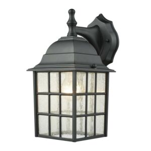 Outdoor Essentials  Wall Sconce in Satin Black by ELK Home