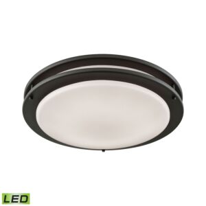 Clarion 1-Light LED Flush Mount in Oil Rubbed Bronze