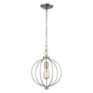 Williamsport  Mini Pendant in Brushed Nickel by ELK Home