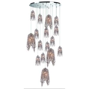 Danza  Chandelier in Chrome by Eurofase