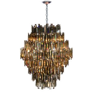 Eurofase Vienna 28-Light Chandelier in Chrome