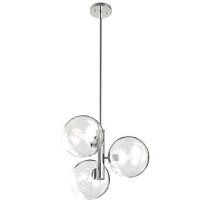 Courcelette 3-Light Pendant in Chrome