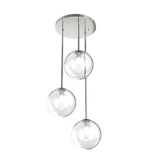 Courcelette 3-Light Pendant in Chrome